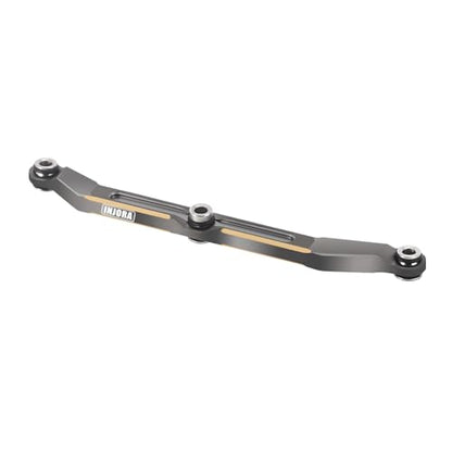 INJORA Brass Steering Link for 1/18 RC Crawler TRX4M Upgrade, 12g (Grey) - color: Grey