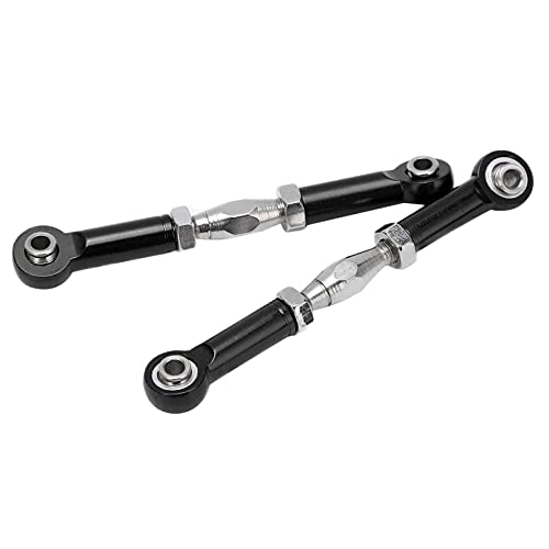 Front Sway Bar Kit with 2.7 inch Aluminum Alloy Arms High Tensile Strength Front Anti Roll Bar Suspension Stabilizer for 1 7 Remote Control Cars Lightweight Sturdy RC (Black) - color: Black