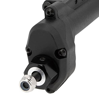 MEUS RACING SCX10 Axles Front & Rear Portal Axles for Axial SCX10 SCX10 II 1/10 RC Crawler Upgrade Pasrts, Nylon Axles with Steel Gears and Metal Bearings (Black) - color: Black
