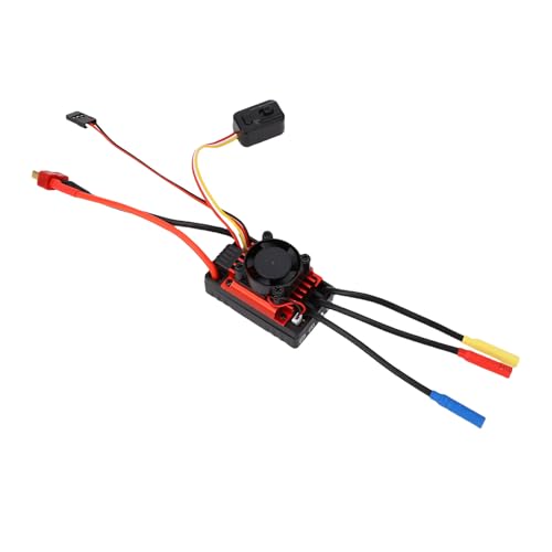 banapoy RC Car Brushless 60A ESC with Water Proof Design for 1/10 Truck, Proportional Braking, for All Weather Sports Competition