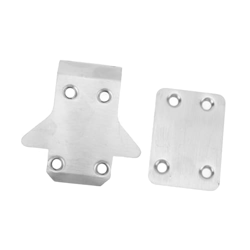 2Pcs RC Chassis Armor Protector, Stainless Steel RC Skid Plate Guard, Professional Upgrade Part for KYOSHO MP10 MP9E RC Car, Durable Rustproof Accessory with Fine Workmanship