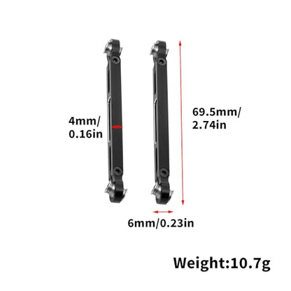 RC Car Aluminum Front Steering Tie Rod for Traxxas Mini Maxx Monster Truck Upgrades