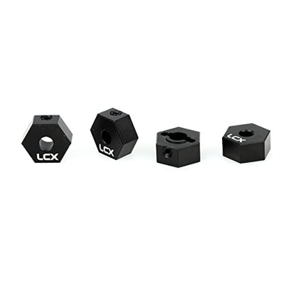 LCX Racing 1/10th RC Crawler Car 12mm x 6mm Aluminum Wheel Hex Hubs Drive Adapter for Axial SCX10 SCX10 II 90046