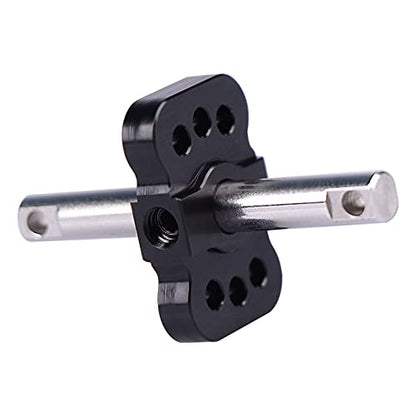 AIMROCK RC Differential Locker Spool Upgrades for Traxxas 1/10 2WD Slash Rustler Stampede Bandit (Black) - color: Black
