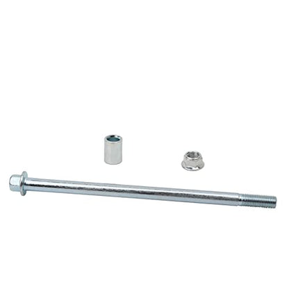 Mokuo 10 * 200mm(0.39″*7.87″) Front Rear Axle with Bushing 20mm Fit for Motorcycle Pit Dirt Bike Moped Scooter QUAD ATV Mini Bike Parts - size: 10-200