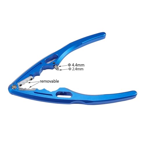 RC Replacement Parts for LCG 1/10 Aluminum CNC Pliers Pivot Ball Disassembly Tool Shock Body Shaft Holder RC Crawler Boats Drones Links Building(Blue) - color: Blue