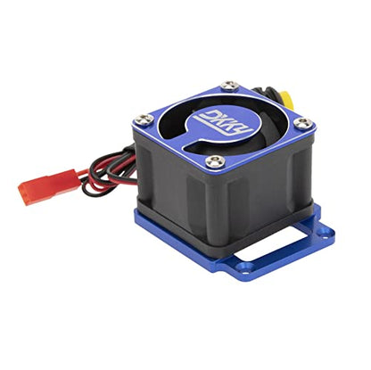 DKKY Sledge 1/8 RC Car 4028 Motor Cooling Fan Heatsink with 21000 RPM for Traxxas Sledge 1/8 Scale 4WD Monster Trcuck, Blue - color: Blue
