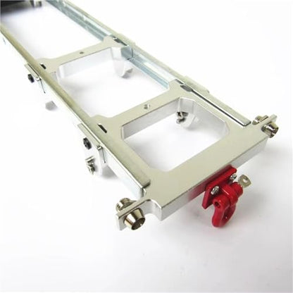 RC Spare Part Compatible with WPL B14 B24 B16 B36 C14 C24 1/16 RC Car Truck Upgrade Parts Accessories Metal Beam + Rear Bumper with Tow Hook