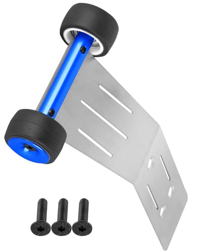 RC Upgrade Parts Steel Wheelie Bar for 1/16 Mini Maxx 4WD RTR Brushless Monster Truck (#107154-1),Tail Wheel Head up Wheel Hop Ups,Navy Blue(1 PCS - color: Navy Blue-(1 Pcs）