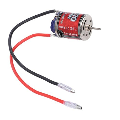 RC Motor 370 Brushed Motor with Stainless Steel Casing 45T for High Speed Remote Controlled Cars and Boats