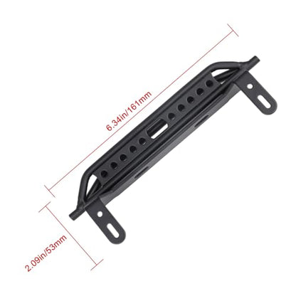 Hobbypark Metal Side Pedal Step Running Boards Foot-Plate for Traxxas TRX4 TRX-4 1/10 RC Crawler Body Shell Accessories (Black)