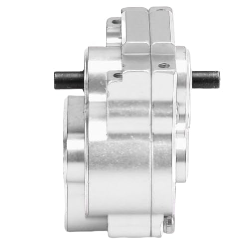 Complete Transmission Gearbox, CNC Aluminum Alloy RC Crawler Gearbox, Metal Gear Set with 21:1 Reduction Ratio for Ascent - 18 1/18 RC Car Upgrade Part (Silver) - color: Silver