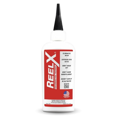 ReelX Fishing Reel Lubricant, Extreme-Pressure Anti-Corrosion Oil for Bearings, Spinning, Baitcasting, Spincast, Fly, Trolling & Electric Reels, Smooth Casting Saltwater Freshwater Protection, 4 oz | For Bearings, Spinning, Baitcasting, Spincast, Fly, Tro