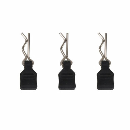 10Pcs 1/24 1/18 RC Car Body Clips+Pull Tab for SCX24 AXI90081 AXI0001 0002 - color: White