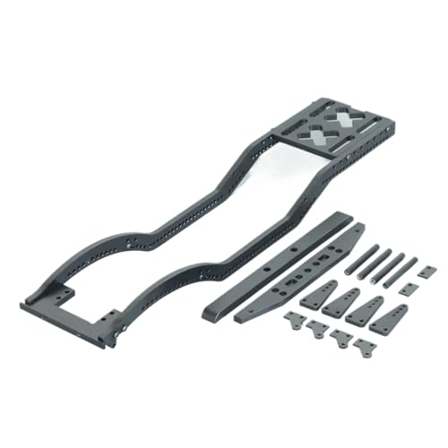 RC Frame Parts For Axial For SCX10 D90 TF2 B5 1/10 Metal Chassis Set Rails Frame With Shock Towers For Leaf Springs Mounting Holes RC Crawler Upgrade