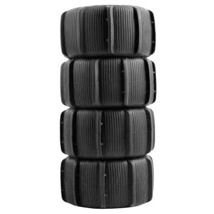 12mm Hex Hub RC Wheel Rims & Rubber Tires 1/10 1/12 1/14 1/16 1/18 Scale Beach Sand/Snow/Desert Off Road Crawler Truck Wheels Tires Compatible with WLtoys 144001 (4* Tires) - color: 4* Tires