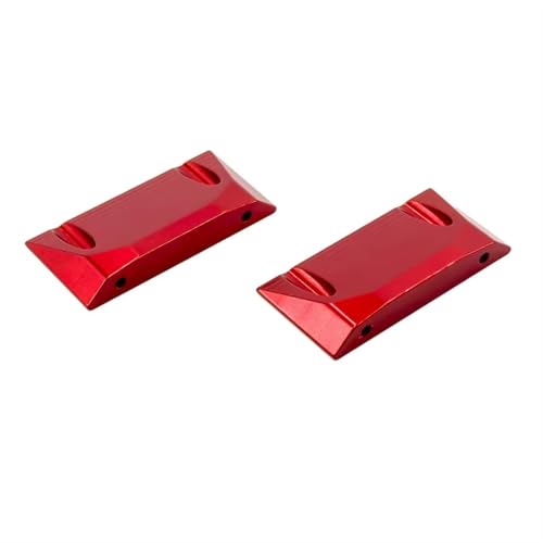 RC Car Accessories Compatible with Axial Scx10 for LCG Aluminum Alloy Upgrades Parts Body for Chassis Axle Bumper Gearbox Side Plates 1/10 Rc Car Accessories(Red) - color: Red
