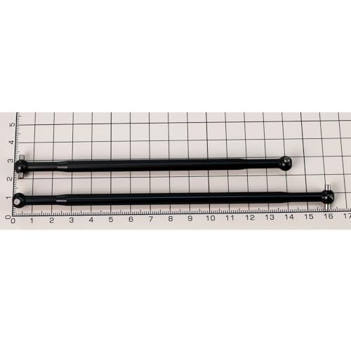Steel Front & Rear Center Driveshaft Upgrades Part for 1/7 Big Rock 6S BLX,ReplaceARA310952&ARA310460(Black)