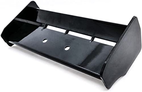 2Pack 1:10 Scale RC Plastic Rear Spoiler Tail Wing for 1/10 Scale RC Racing Car Off-Road Buggy Truck Accessories for HPI KYOSHO HSP 94106 94107 94166 06021 (Black Red) - color: Black Red