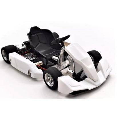 JDM-298A 1/10 Scale RC Car DIY Assemble Kit, 2.4GHz Carbon Fiber Chassis RC Drift Kart Model with 3-in-1 ESC, 30000 RPM Brushed Motor for Adults (KIT Basic Version) - color: Kit Basic Version