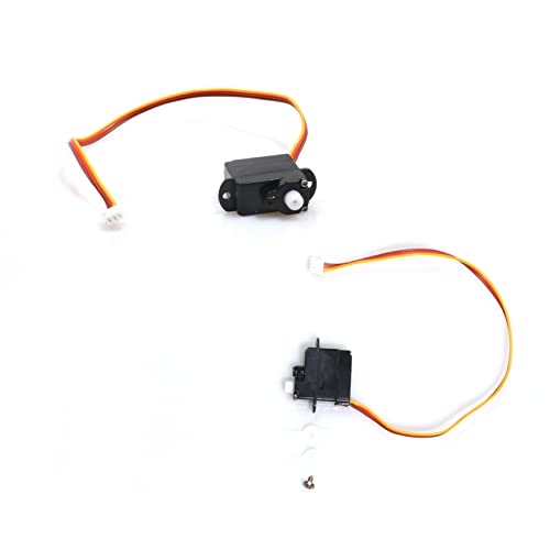 2PCS 2g 3.7/4.2/5V Micro Digital Servo Motor High Torque Steering Gear with JST/Dupont Interface RC Airplane Kit for Model Robot Helicopter Boat Car Fixed Wing Drone - color: 2pcs Jst Plug DC 3.7v