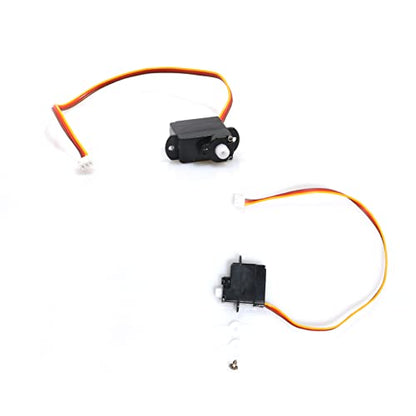 2PCS 2g 3.7/4.2/5V Micro Digital Servo Motor High Torque Steering Gear with JST/Dupont Interface RC Airplane Kit for Model Robot Helicopter Boat Car Fixed Wing Drone - color: 2pcs Jst Plug DC 3.7v