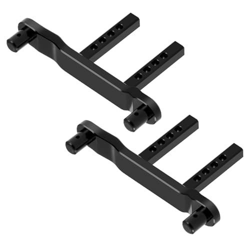 Aluminum RC Front Rear Body Mount Post for 1/18 Tra-xxas Latrax Desert Prerunner SST RC Car Upgrades (Black) - color: Black