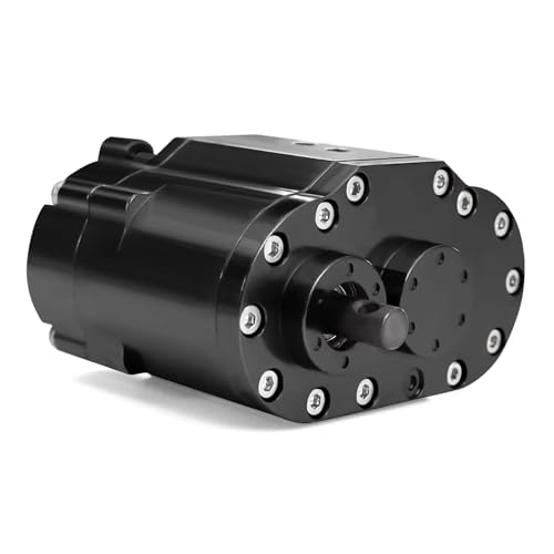 RC Car Toys for Axial for SCX10 90046 D90 1/10 2-Speed 48P Transfer Case Transmission Gearbox with Steel Gears Ratio 1.8:1/0.7:1 RC Crawler(Black) - color: Black