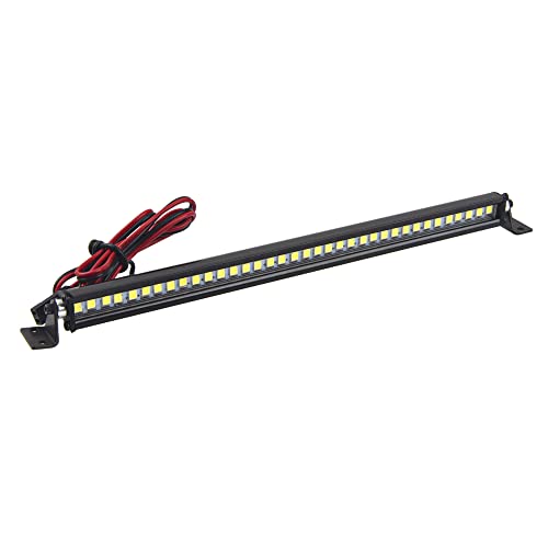 5.9" RC 36Led LED Light Bar Roof LED Lamp Body Shell Roof Light Compatible with Traxxas TRX-4 SCX10 90046 D90 SCX10 II CC01 Redcat Gen7 1/10 RC Crawler Car Truck (L Shape Bracket) - style: L Shape Bracket