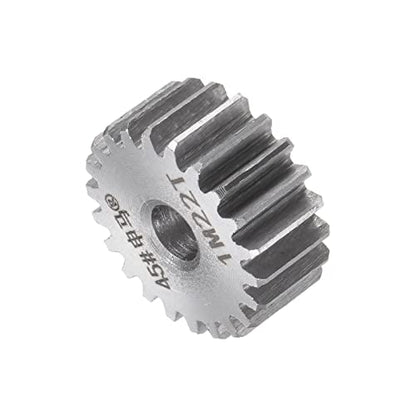 HARFINGTON Straight Spur Gear 6mm Bore 22T Mod-1 Hardened 45# Steel Spur Diff Differential Motor Gear RC Car Replacement Parts - style: 22T