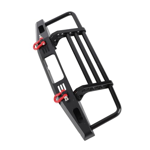 Metal RC Car Front Bumper Adjustable Heavy Duty Protection Accessory for Defender Axial SCX10 SCX10 II 90046 90047 1/10 RC Crawler Car Black 200x60x68mm