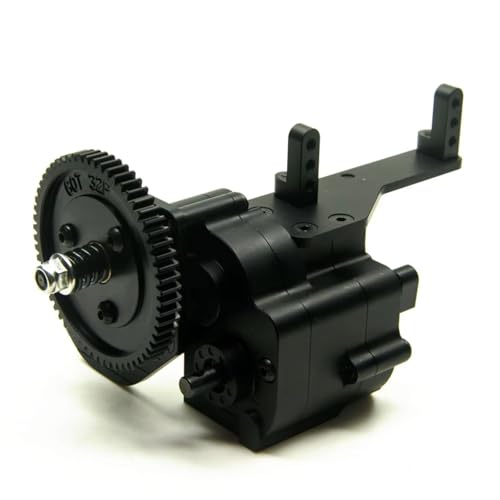 RC Car Center Gearbox for AXIAL for SCX10 1/10 Metal Alloy 2 Speed Gearbox Transmission Gear Box RC Crawler Model Car Upgrade Parts(Gearbox) - color: Gearbox