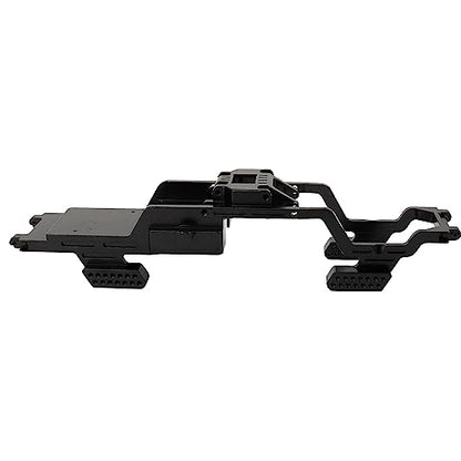 TRX4M CNC Aluminum Alloy One Body Chassis Kit Frame Girder for 1/18 RC Crawler Car TRX4-M Upgrade Parts - color: Black