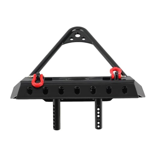 Rc Bumpers Compatible with Axial SCX10 90046 SCX10 III AXI03007 for Traxxas TRX4 1/10 RC Crawler Car Parts Metal Front and Rear Bumper with Lights