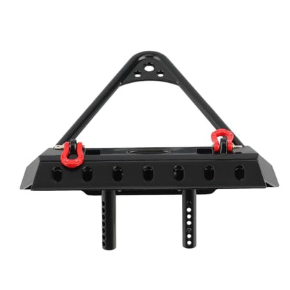 Rc Bumpers Compatible with Axial SCX10 90046 SCX10 III AXI03007 for Traxxas TRX4 1/10 RC Crawler Car Parts Metal Front and Rear Bumper with Lights