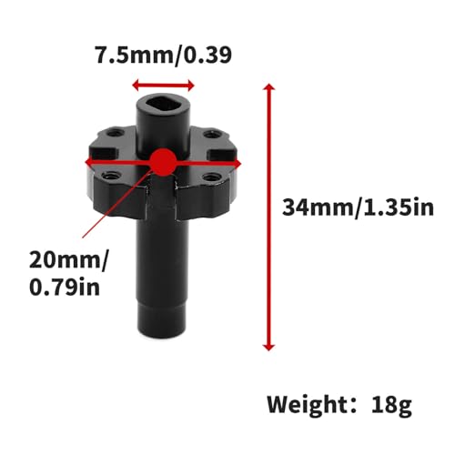 Steel 8297 Differential Spool Diff Case Mounts Compatible for Traxxas S2 TRX-4 Sport 1/10 Scale RC Climbing Car Differential Shafts Locker Spool Diff Axle Upgrades Replacement Accessories