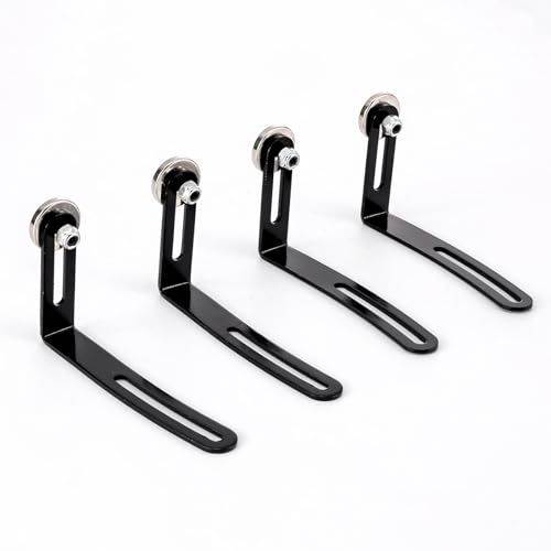 RC Car Body Shell Mount Magnetic Metal L-Bracket, Pack of 4 | 1/10 Scale, For Rock Crawler, Compatible with RC4WD D90 Traxxas TRX4 Axial SCX10 90046 Redcat Tamiya