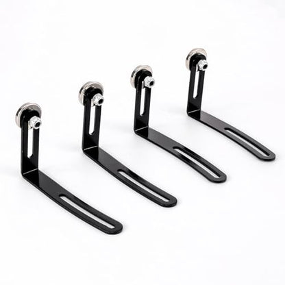 RC Car Body Shell Mount Magnetic Metal L-Bracket, Pack of 4 | 1/10 Scale, For Rock Crawler, Compatible with RC4WD D90 Traxxas TRX4 Axial SCX10 90046 Redcat Tamiya