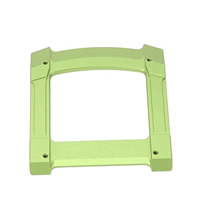 RC Skid Plate, Aluminium Alloy Glide Chassis Set for 1/10 Cars, with Stable Performance and Scratch Protection (Green)