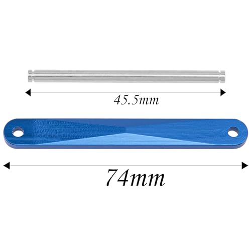 Share Goo Metal Tie Bar Suspension Hinge Pins 2532 2640 Compatible with Traxxas 2WD Slash Rustler VXL 1/10 RC Car - color: Blue