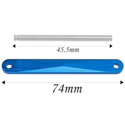 Share Goo Metal Tie Bar Suspension Hinge Pins 2532 2640 Compatible with Traxxas 2WD Slash Rustler VXL 1/10 RC Car - color: Blue