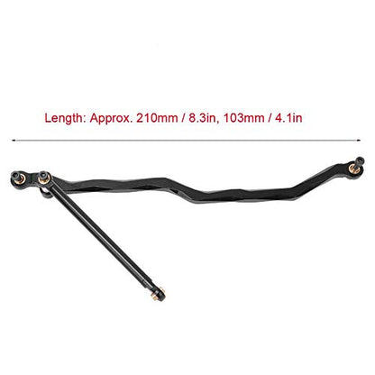 RC Car Steering Rod, RC Car Steering Pull Rod RC Tie Rod Link Rod Fit for 90018 1/10 RC Car Axial Wraith Steering Links Scx10 Ii Links