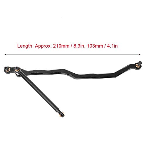 RC Car Steering Rod, RC Car Steering Pull Rod RC Tie Rod Link Rod Fit for 90018 1/10 RC Car Axial Wraith Steering Links Scx10 Ii Links