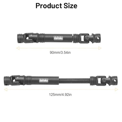 daitoku Steel Centre Drive Shaft CVD Driveshaft Upgrade Parts 90-125mm for 1/10 Traxxas TRX-4 Axial SCX10 RC Crawler Car (2PCS)