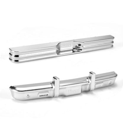 RC Front & Rear Bumper for SCX30 K10 Aluminum Bumper for 1/30 RC Crawle Replace Upgrade (Silver) - color: Silver