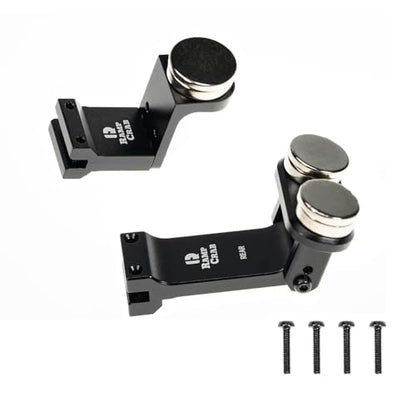 RampCrab AX24 Invisible Body Shell Mount, Magnetic Body Post Set for 1/24 RC Crawler Car AX24 XC-1 Upgrades Accessories, Aluminium Alloy, Black - color: black