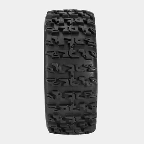 fujita 1/10 RC Racing Short Course Truck Tire & Off-Road Tyre Set Competible for ARRMA SENTON 3S Traxxas Slash4X4 Losi Tenacity Redcat HPI HSP RC Hort Course Truck Car（Black B） - color: Black B