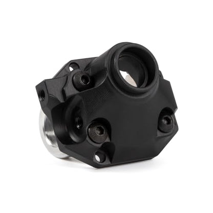 Aluminum Front Rear Diff Cover Bearing Retainers Third Member Set for Vanquish F10 Portal/Straight Axle H10 Optic Upgrade (Front Diff Cover BK)