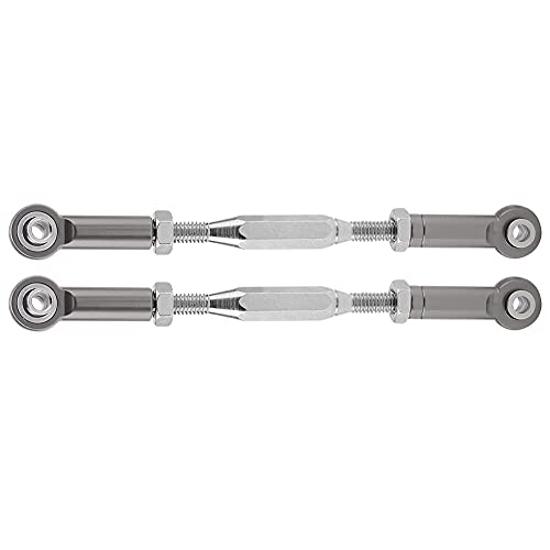 Aluminium Alloy Steering Linkage Rods High Performance CNC Machined Precision Steering Rod Arms for Slash 1/10 Scale RC Truck Upgrade Parts (SLA013T Grey) - size: SLA013T Grey