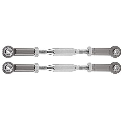 Rc Link Rods, CNC Machining Aluminium Alloy Linkages Easy to Install Steering Servo Turnbuckle Rod for Slash 1/10 Scale Rc Truck (SLA013T Titanium Gray) - size: SLA013T titanium gray